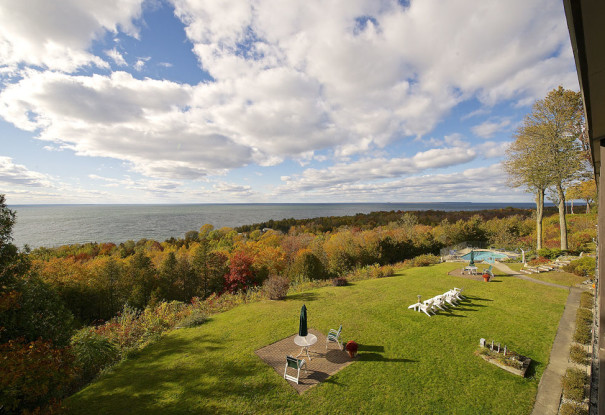 Egg Harbor Lodge Door County Resort overlooking the Bay of Green Bay